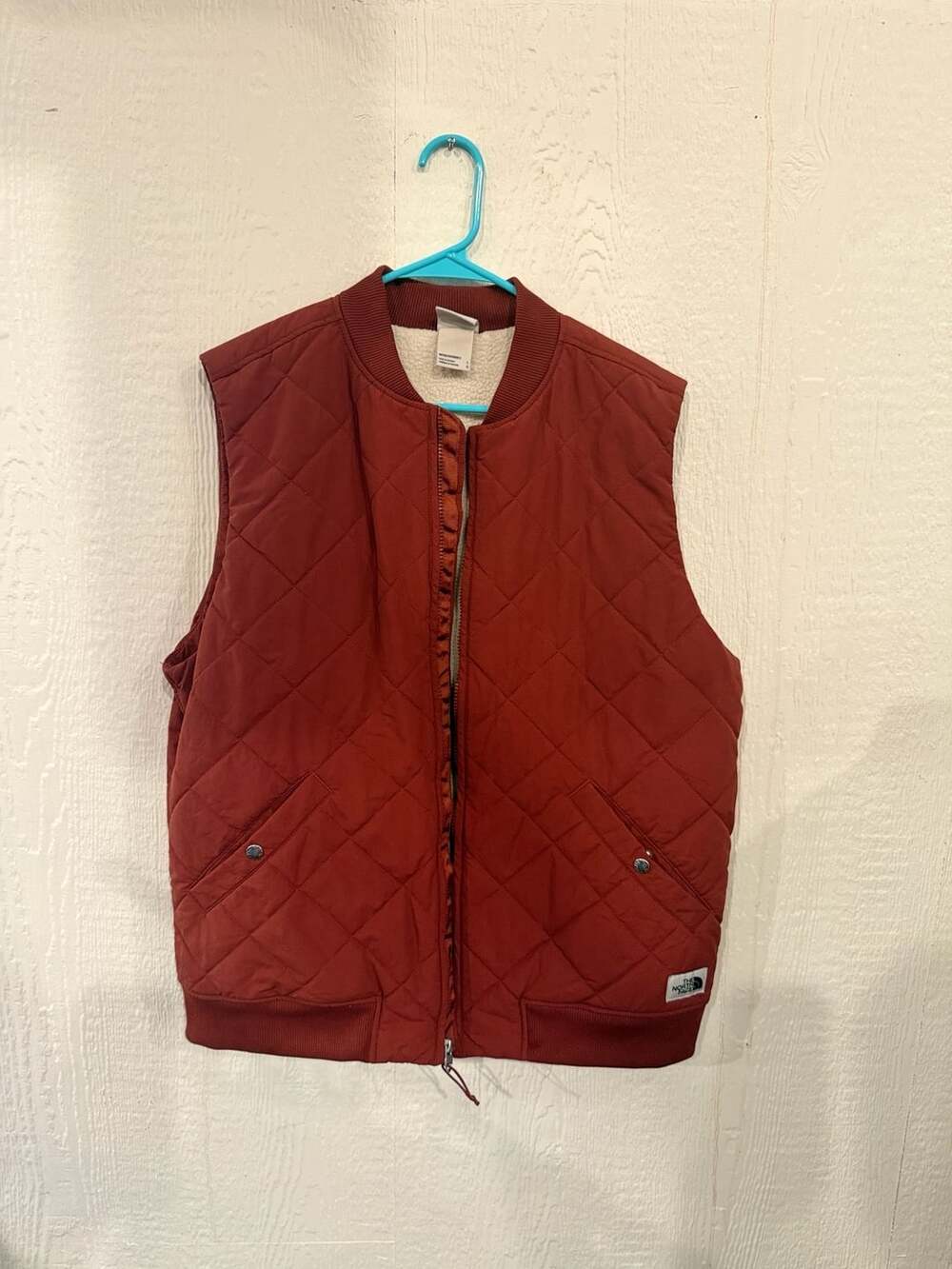 The North Face Cuchillo Reversible Vest Size L Root Brown Wine